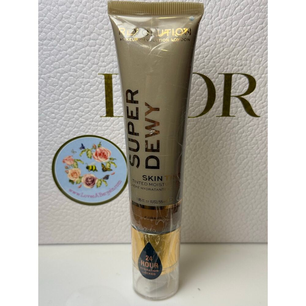 Makeup Revolution SuperDewy Tinted Moisturizer - Carmel - 55mL - NEW